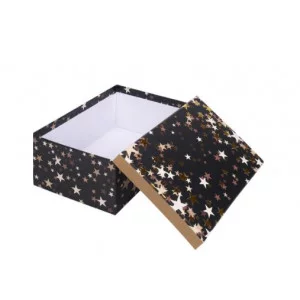 Коробка прямоугольная подарочная Звездопад 31X23X13.5 см РазборКОР-7817