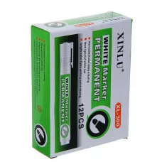 Маркер перманентный белый наконечник круглый 3мм 1399288