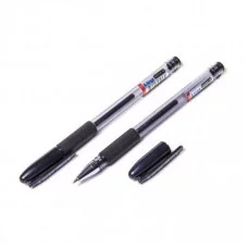 Ручка гелевая Alingar, "SOFT GEL", 0,6 мм, черная, металлизированный наконечник, резиновый грип