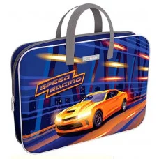 Папка текстильная на молнии ErichKrause с ручками Sport Car, A4+ 59922