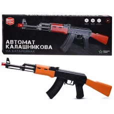 Автомат Калашникова, на батарейках, в коробке BT0025