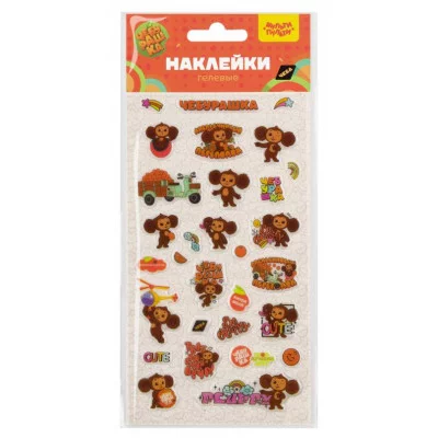 Наклейки гелевые Мульти-Пульти "Ушастик",  22*10см, пакет европодвес 369156