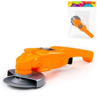 Шлифовальная машинка игрушечная оранжевая (в пакете) 90454