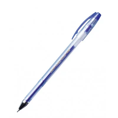 Ручка гелевая Crown "Hi-Jell Needle" синяя, 0,5мм, игольчатый стержень 157332