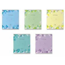 Тетрадь школьная ученическая ErichKrause Optima Rhombs ассорти 18 листов клетка 52444