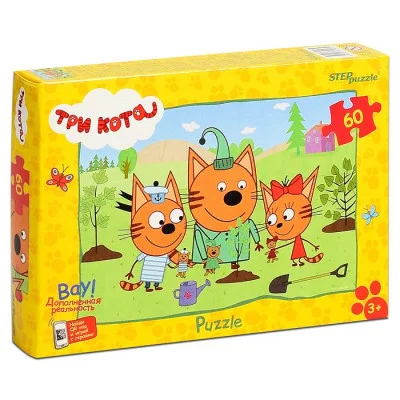 Пазлы 60 "Три кота (new 3)" (АО "СТС") 81247