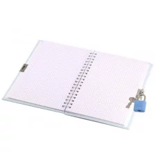 Подарочный блокнот 11,0 см * 15,0 см , гребень, Alingar, ламинация, конгрев, эффект 3D, замочек, 45 л., клетка, "Футбол" AL11727