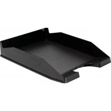 Лоток для бумаг пластиковый ErichKrause Office, Classic, черный 16249