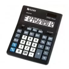 Калькулятор настольный Eleven Business Line CDB1201-BK, 12 разрядов, двойное питание, 155*205*35мм, черный 339192