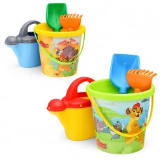 Набор Disney «Хранитель Лев» №7: ведро с наклейкой, лопатка №5, грабельки №5, лейка №10 65797