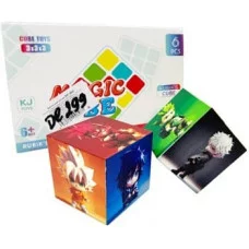 Кубик-Головоломка  DE-299 "Аниме" 3*3, грань 5,5 см, в к/к №6599 (6/360)   330606