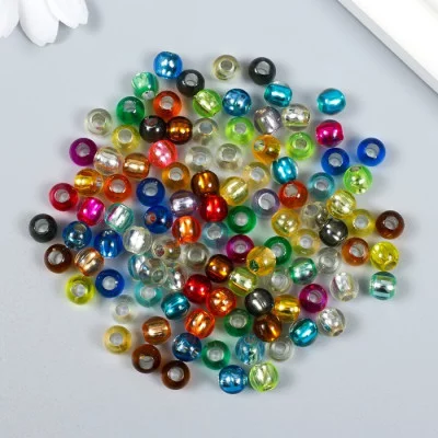 Бусины для творчества пластик "Шарик. Переливы" набор 20 гр d=0,8 см    9284066