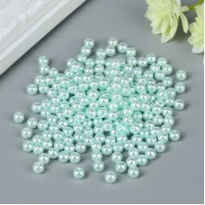 Набор бусин для творчества пластик "Бледно-васильковый" набор 200 шт d=0,6 см 4762459