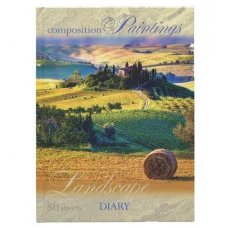 Ежедневник недатированный А5 80л. "Поля" глянц. ламинация 80-1429