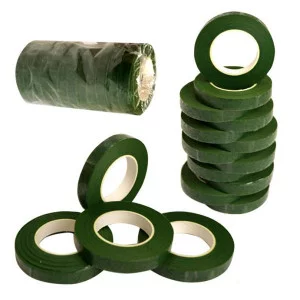 Флористическая лента , 1,2см*30м, в рулоне, цвет ЗЕЛЁНЫЙ №1 301 291462