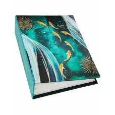 Фотоальбом на 100 фото 10*15 50 л. "Изумрудная лазурь"11.5 x17.5см ФР-1266