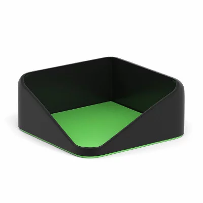 Подставка для бумажного блока пластиковая ErichKrause Forte, Accent, черный с зеленый 55977