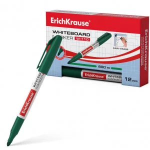 Маркер для досок ErichKrause W-110, цвет чернил зеленый  56918