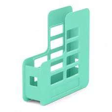 Подставка для бумаг вертикальная пластиковая ErichKrause Techno Pastel Bloom 75мм зеленый 61503