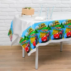 Скатерть "С днем рождения" машинка 182 х 137см 3544749