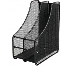 Лоток вертикальный 2 отделения металлический DV-15058BK