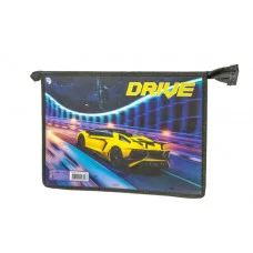 Папка для тетрадей А4 молния сверху ламин "Авто в ночи" ПЧЕЛКА ПМ-А4-29 076930