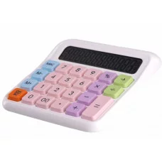 Калькулятор Alingar 12 разрядов 138*135*15 мм двойное питание белый ААА батарея не комплекте AL13245