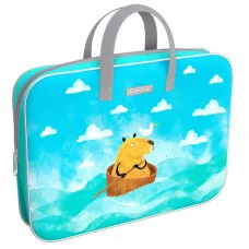 Папка текстильная на молнии ErichKrause с ручками Capybara Travel, A4+ 60237
