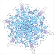 Украшение на скотче "Снежинка" 88.422