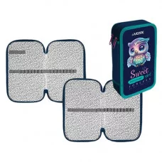 Пенал 2 отделения 205*120 фольг "Happy Owl" DEVENTE 7012405 709234