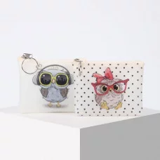 Кошелек дет 13-08-13 Совы 10,5*2*7,5 см, прозрачн., микс 5373826
