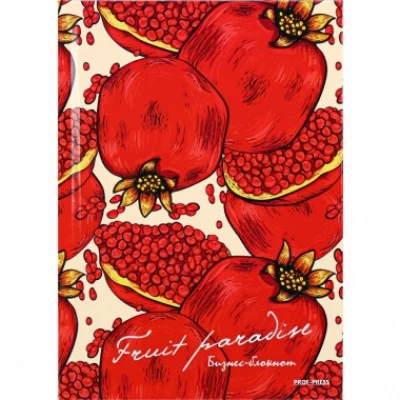 Бизнес-блокнот А6 80л. КРАСНЫЙ ГРАНАТ Б80-6772 7БЦ,