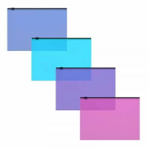 Zip-пакет пластиковый ErichKrause Fizzy Vivid, C6, полупрозрачный, ассорти 53293