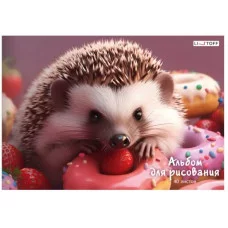Альбом для рисования А4 40л "Ежик и сладости" КанцЭксмо А402497
