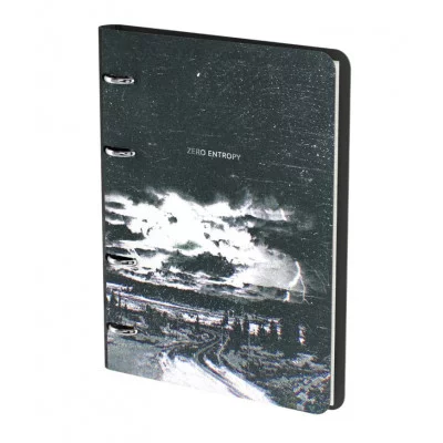 Тетрадь на кольцах А5, 80л. ЛАЙТ, кожзам, Greenwich Line "Surreal", тон. блок 366599