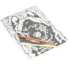 Гравюра эффект белая 18*24 см пес пес МУЛЬТИ АРТ 386913