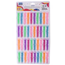 Бисер круглый 3 мм, 7 г, 6 цветов, пластиковая туба M-20036