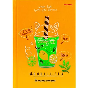 ЗАПИСНАЯ КНИЖКА. А6 64л. ЗЕЛЁНЫЙ СМУЗИ 64-6550 7БЦ, лен, глянц.ламинирование, 6+0 ПП-00189277