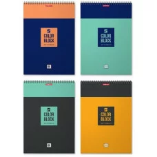 Блокнот на спирали ErichKrause® Color Block, А4, 60 листов, клетка 49685
