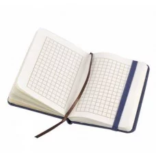 Записная книжка А7, Alingar, 7БЦ, иск. кожа, ляссе, на резинке, ассорти, клетка, 96л., "MIX" AL6433