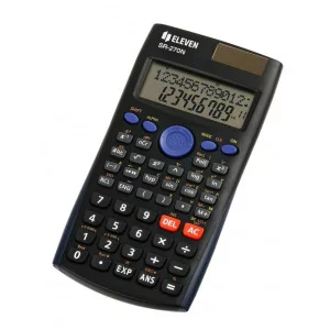 Калькулятор научный Eleven SR-270N, 10+2 разрядов, 240 функций, двойное питание, 82*162*16мм, черный 365660