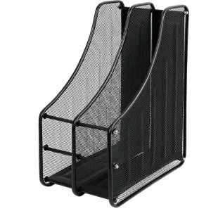Лоток вертикальный 2 отделения металлический DV-15058BK