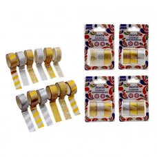 Лента клейкая декоративная, размер 1,5 см х 3 м, шт. в блистере M-1351B