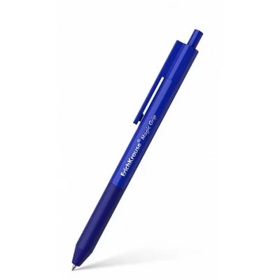 Ручка гелевая пиши-стирай 1шт автомат "Magic Grip" синяя 0.5/109мм корпус синий ERICH KRAUSE 48198 085521