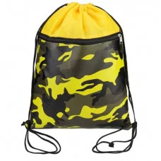 Мешок для сменной обуви, 1 отделение, с карманом, МИЛИТАРИ ЖЕЛТЫЙ (МО-4029), принт.ткань МО-4029