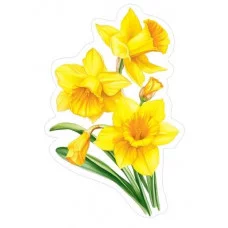 Украшение на скотче "Нарциссы" АО Праздник 5.0002401