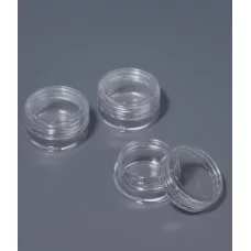 Набор д/хран мелочей 3шт баночки d3*1,5см 3,4мл (5гр) прозрач пакет накл АУ 2303397