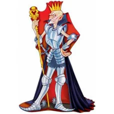 Ф-7081 Плакат вырубной А3. Кощей (с блестками и уф-лаком)