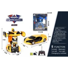 Машинка-трансформер на пульте р/у, М1:16, USB зарядное устройство, в/к 17,5*15,5*21,5 см Y25299142