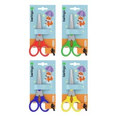 Ножницы детские Berlingo 13,5см, ассорти, европодвес 240475